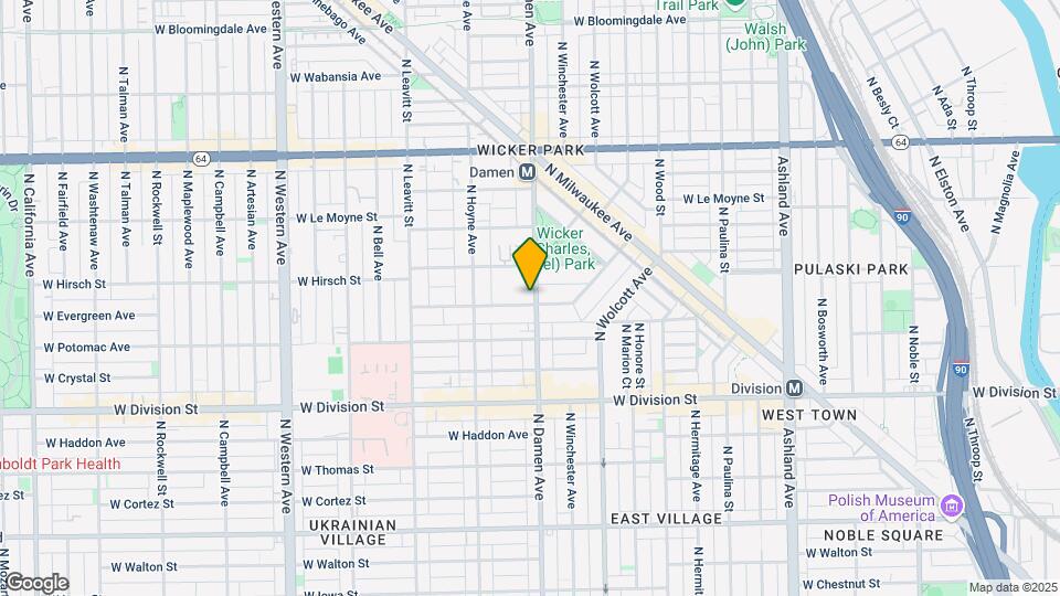 2016 W Evergreen Ave Mapa y Detalles de la Ubicación