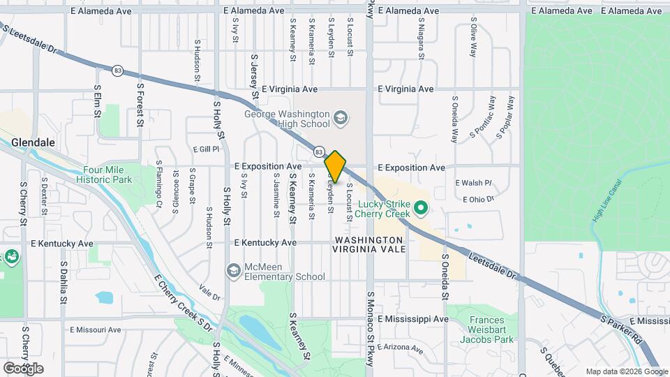 758 S Leyden St Map and Location Details