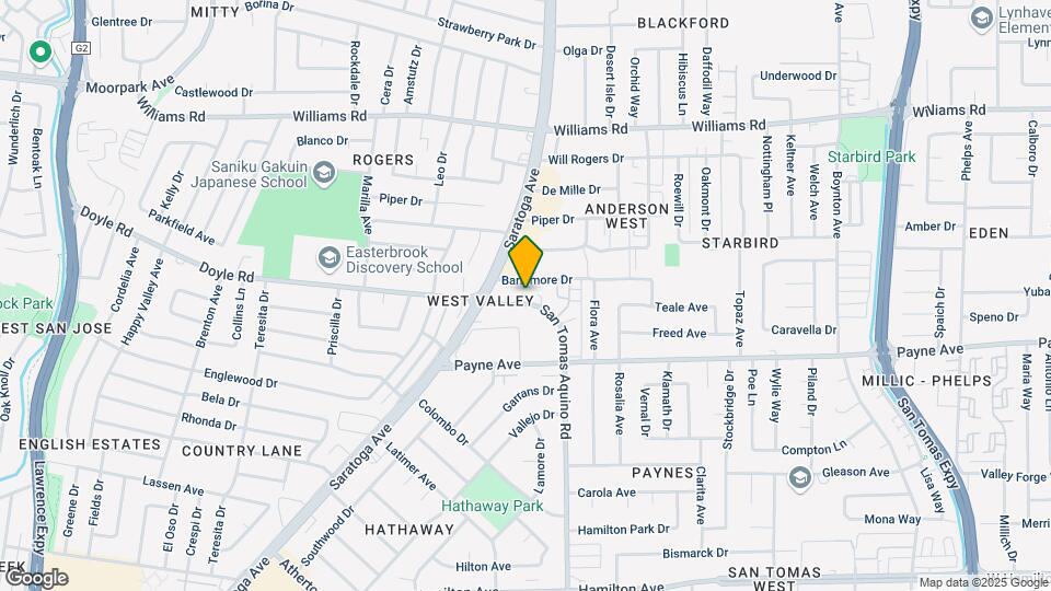 Saratoga Gardens Condominiums Mapa y Detalles de la Ubicación