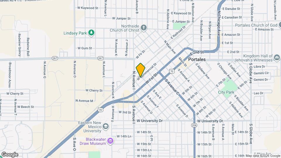 605 W Commercial St Map and Location Details