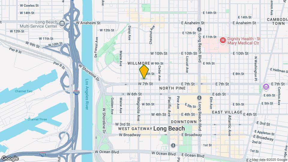 433 W 7th St Map and Location Details