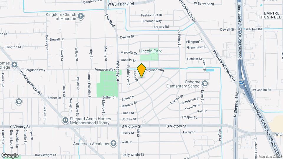 1033 North Ln Map and Location Details