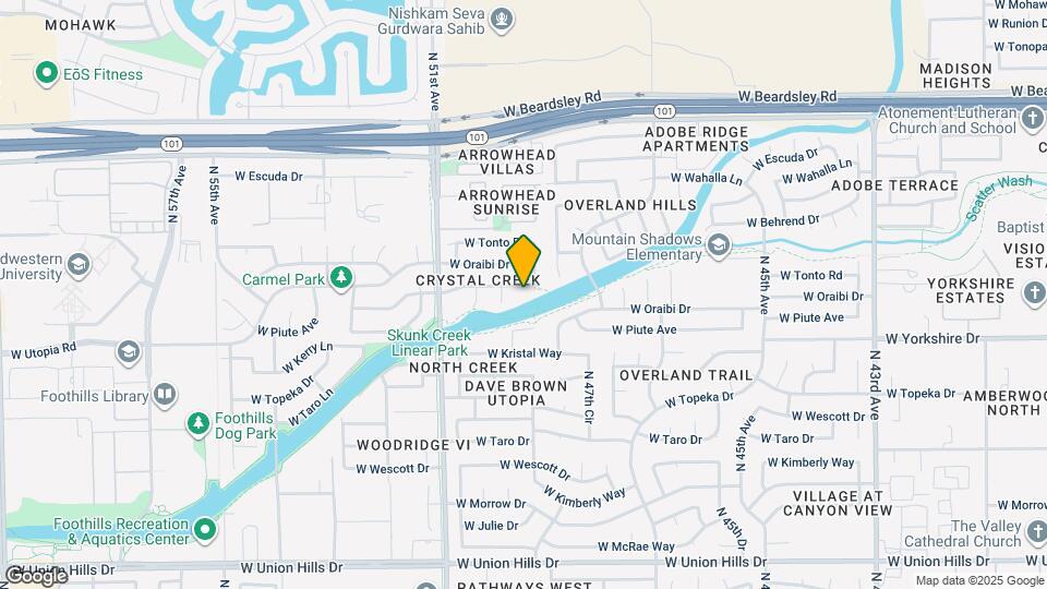 4911 W Wickieup Ln Map and Location Details