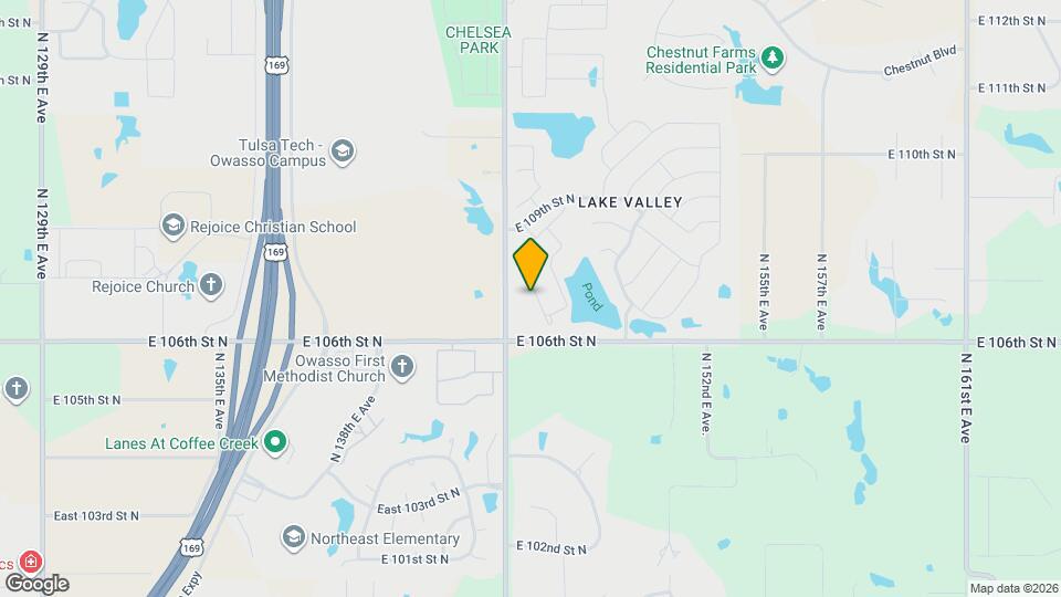 10710 N 146th E Ave Map and Location Details