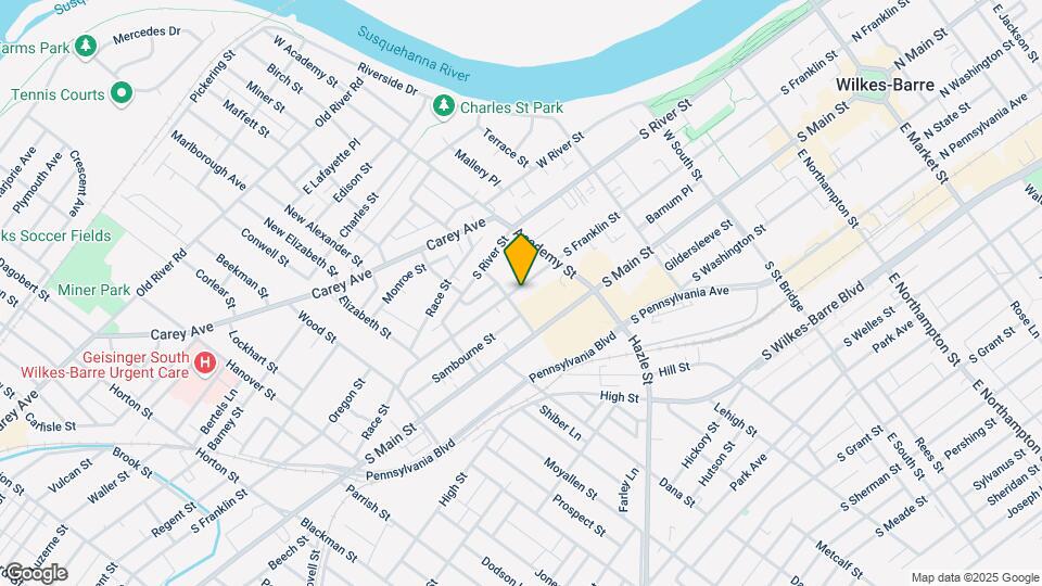 440 S Franklin St Map and Location Details