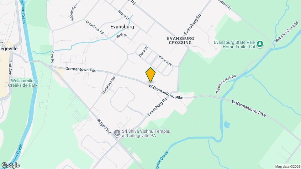 3839 W Germantown Pike Map and Location Details