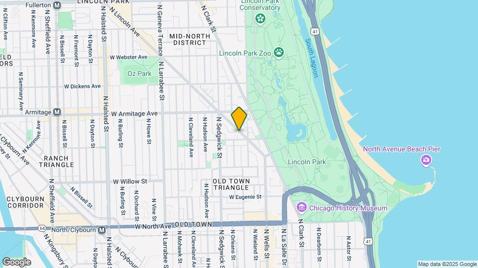 1916 N Lincoln Park Map and Location Details