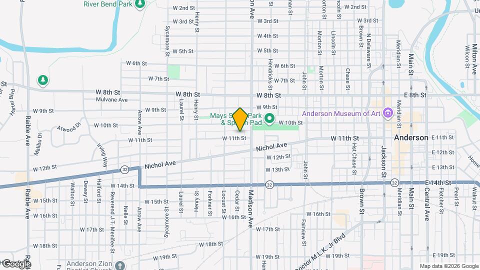 1030 W 11th St Map and Location Details