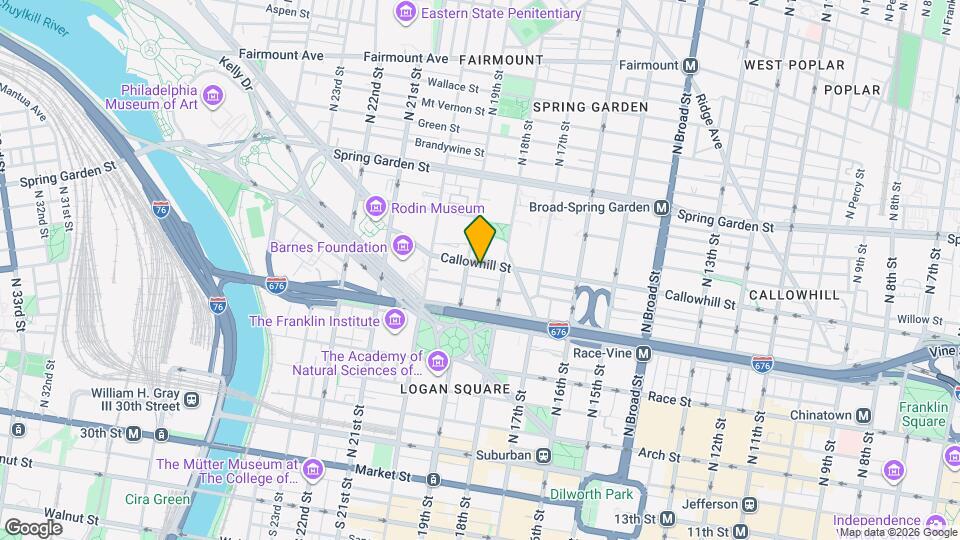 1832-34 Callowhill St Map and Location Details