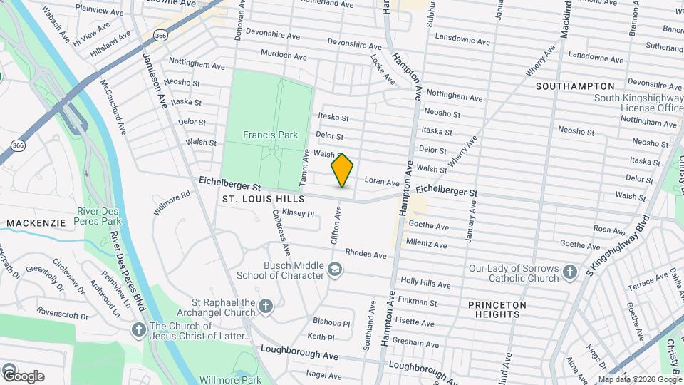 6219 Eichelberger St, Unit 6221A Mapa y Detalles de la Ubicación