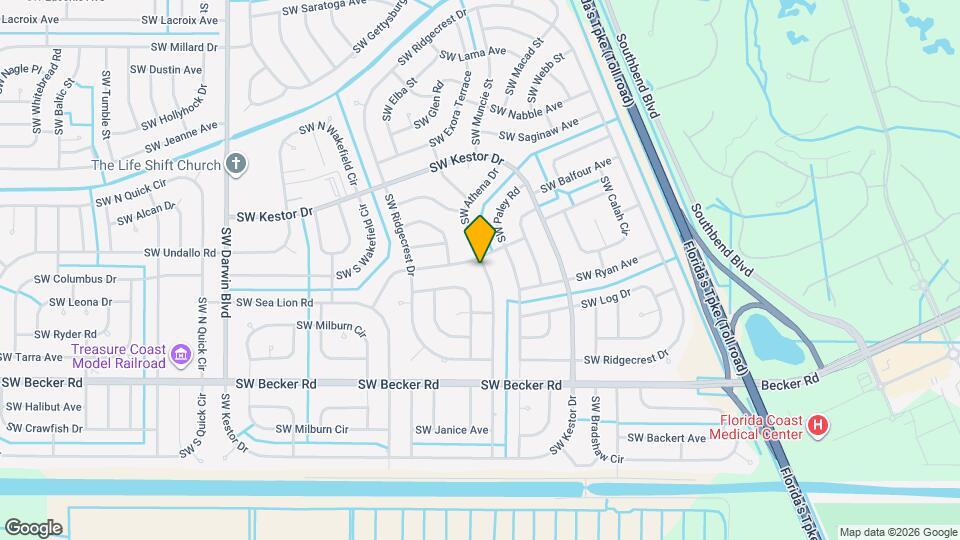 4438 SW Athena Dr Map and Location Details