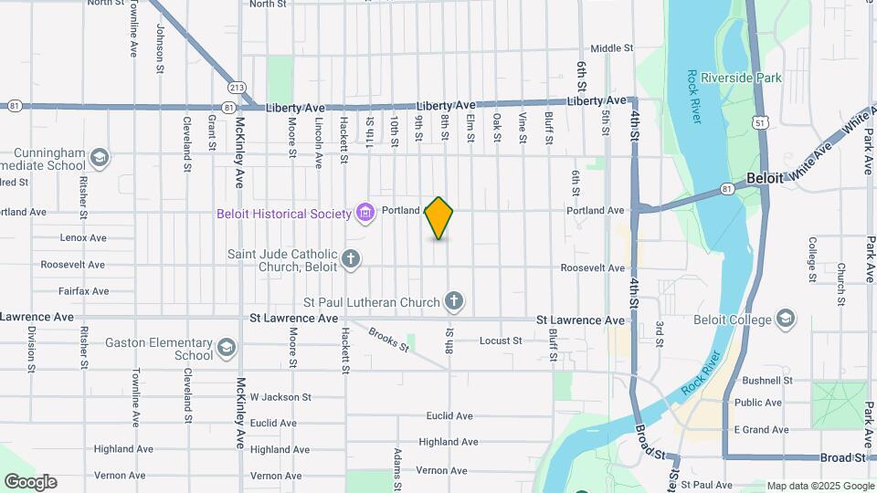 822 8th St Map and Location Details