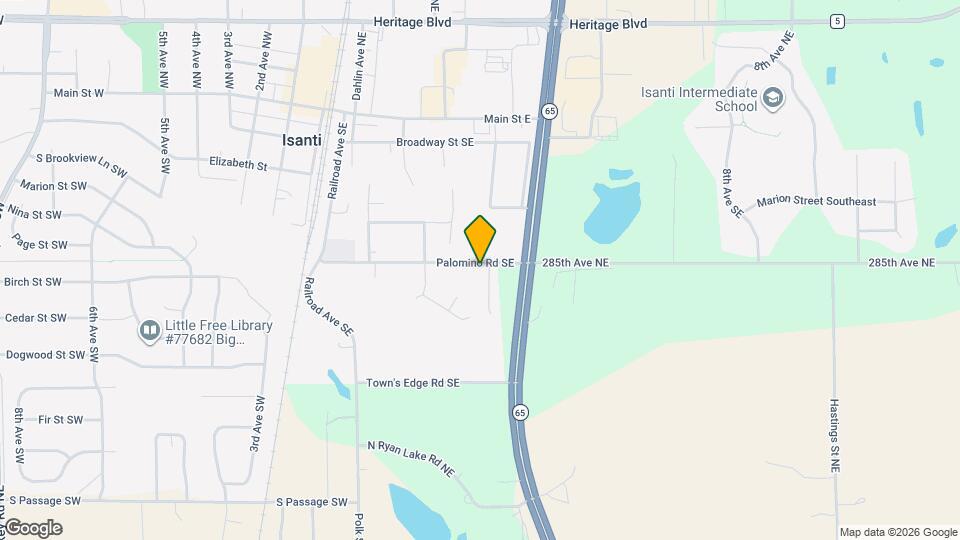 313 Palomino Rd SE Map and Location Details