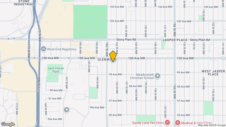 9938 162 St NW Map and Location Details