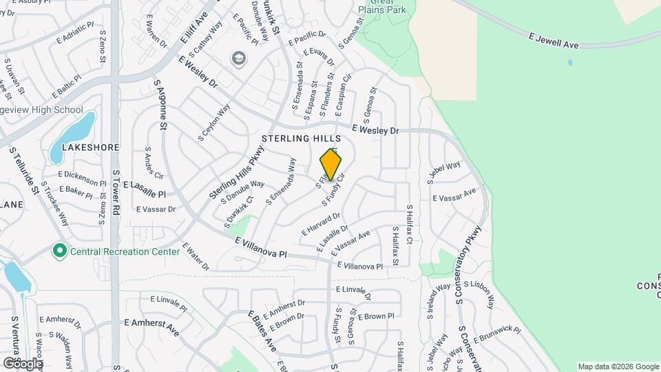 2547 S Fundy Cir Map and Location Details