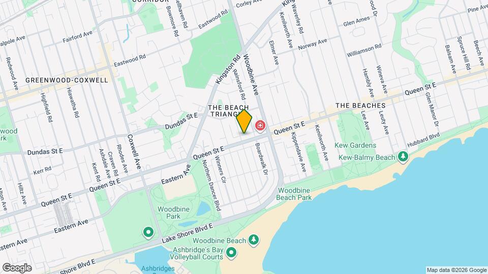 1842 Queen St E, Unit 205 Map and Location Details