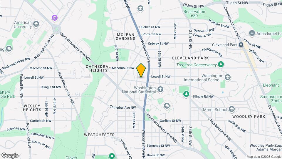 3715 Woodley Rd NW Map and Location Details