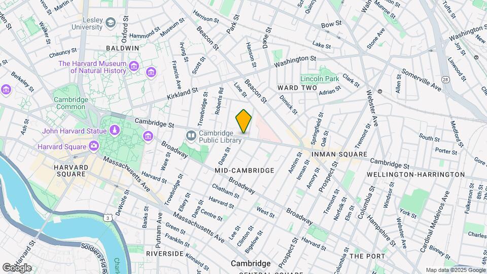 1537 Cambridge St, Unit 1 Map and Location Details