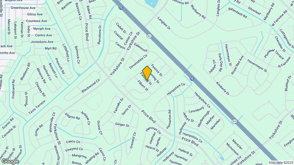 6443 Fielding St Map and Location Details
