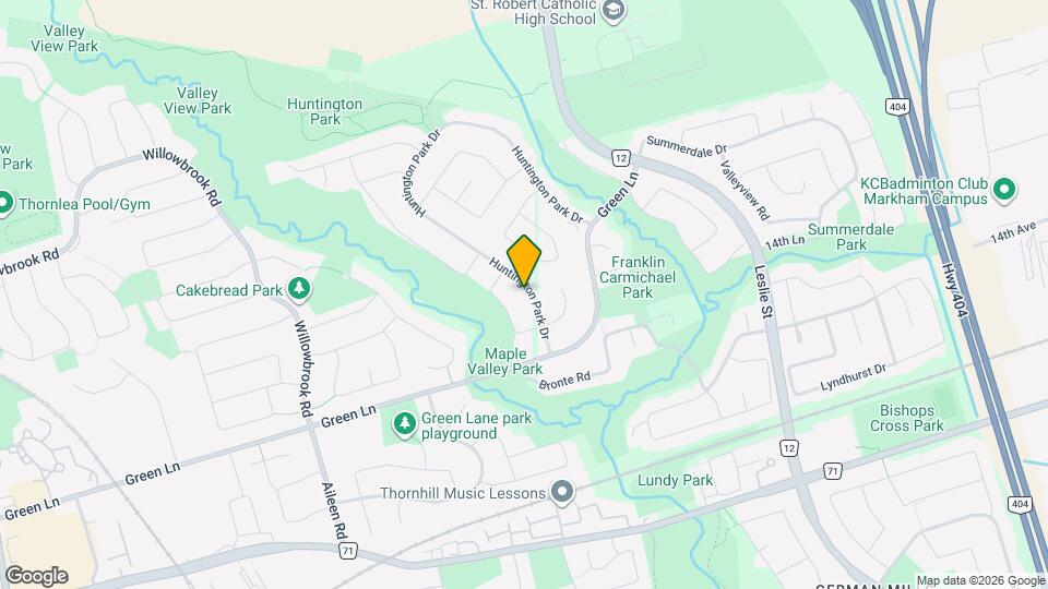 18 Huntington Park Dr Map and Location Details