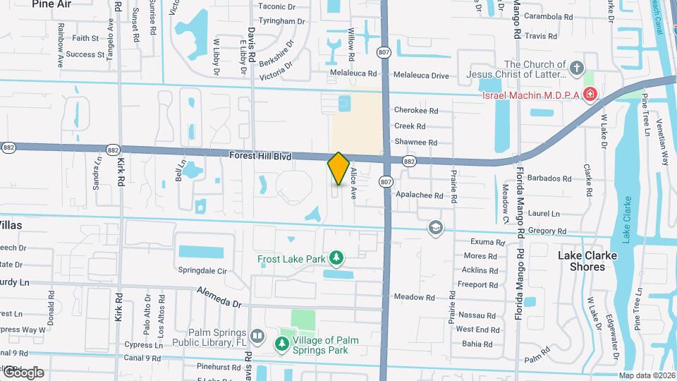 1117 Colonial Palms Way Map and Location Details