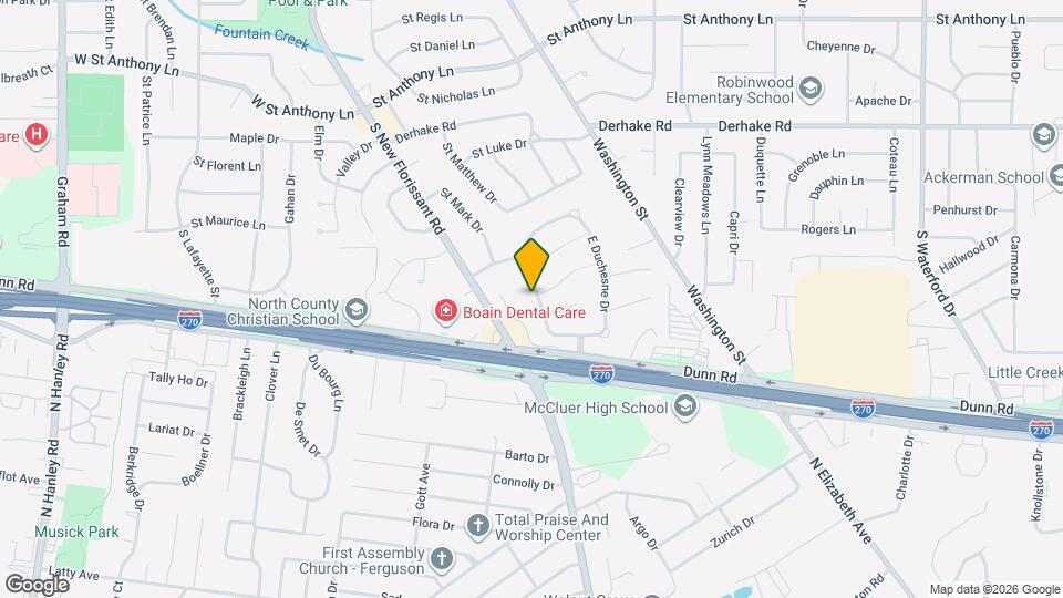 1475 W Duchesne Dr Map and Location Details