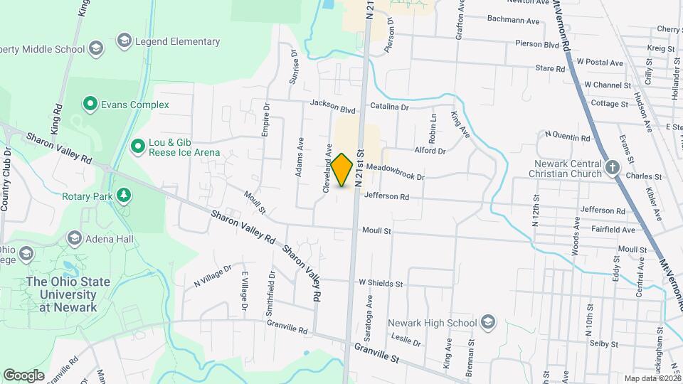 887 N 21st St Map and Location Details