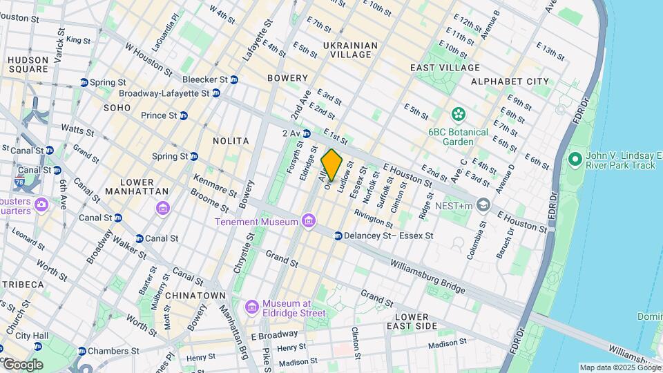 158 Orchard St Mapa y Detalles de la Ubicación