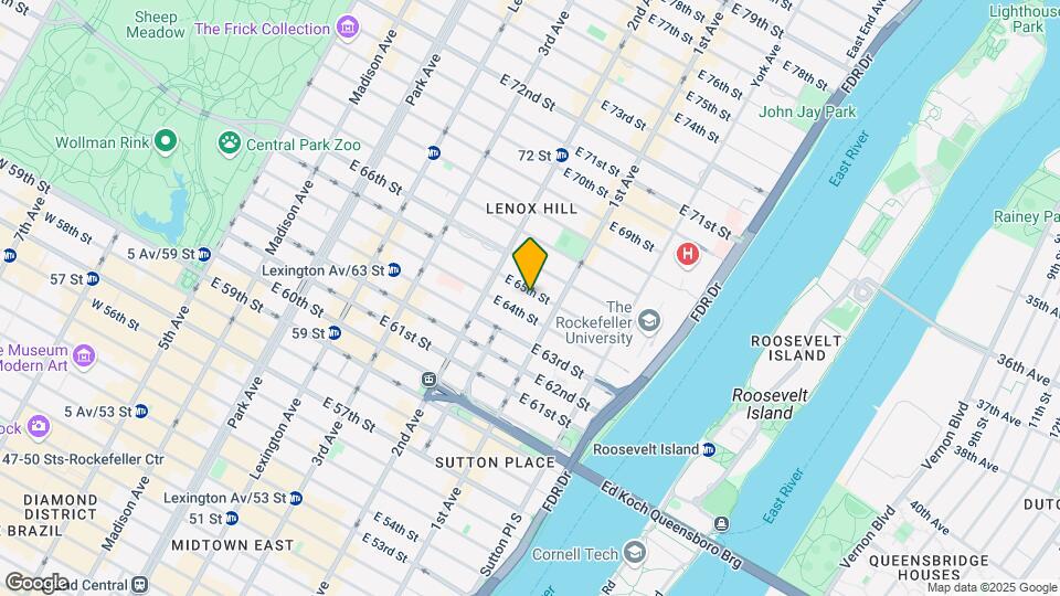 338-340 E 65th St Mapa y Detalles de la Ubicación