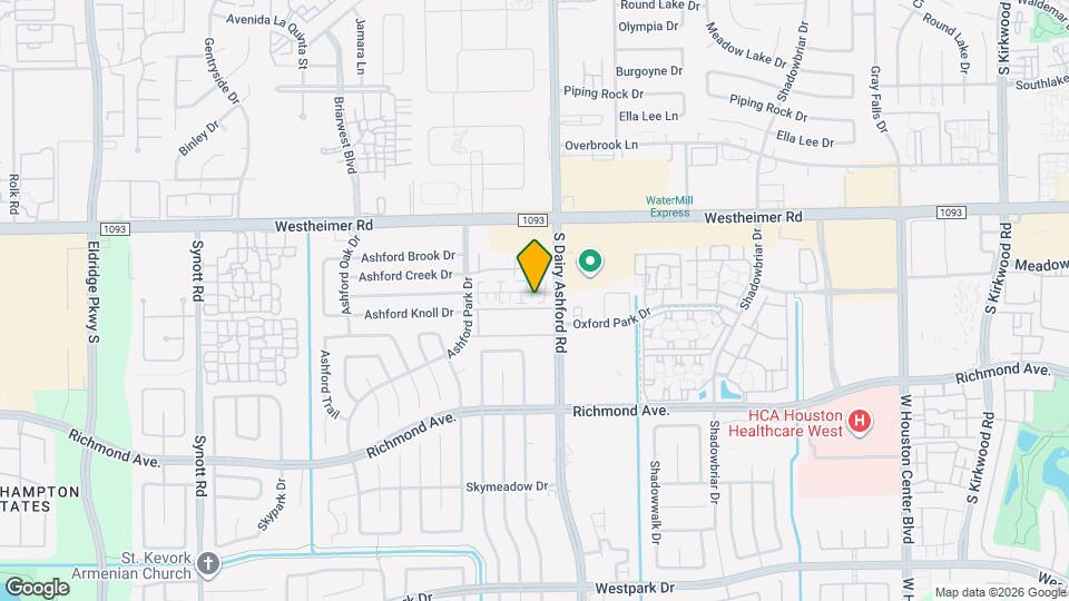 12519 Ashford Meadow Dr, Unit B Mapa y Detalles de la Ubicación