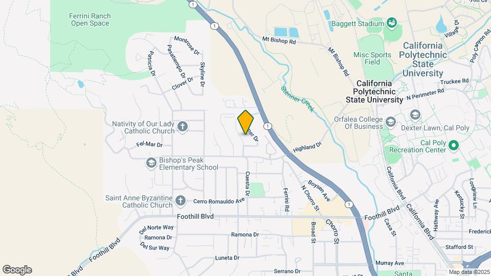 543 Cuesta Dr Map and Location Details
