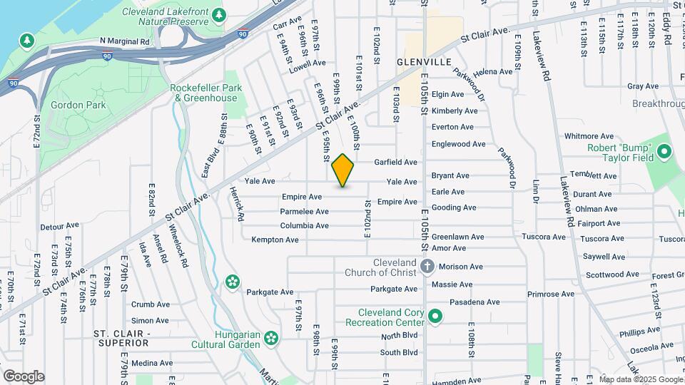 9801 Empire Ave Mapa y Detalles de la Ubicación