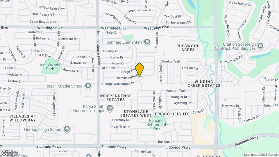 9620 George Washington Dr Map and Location Details