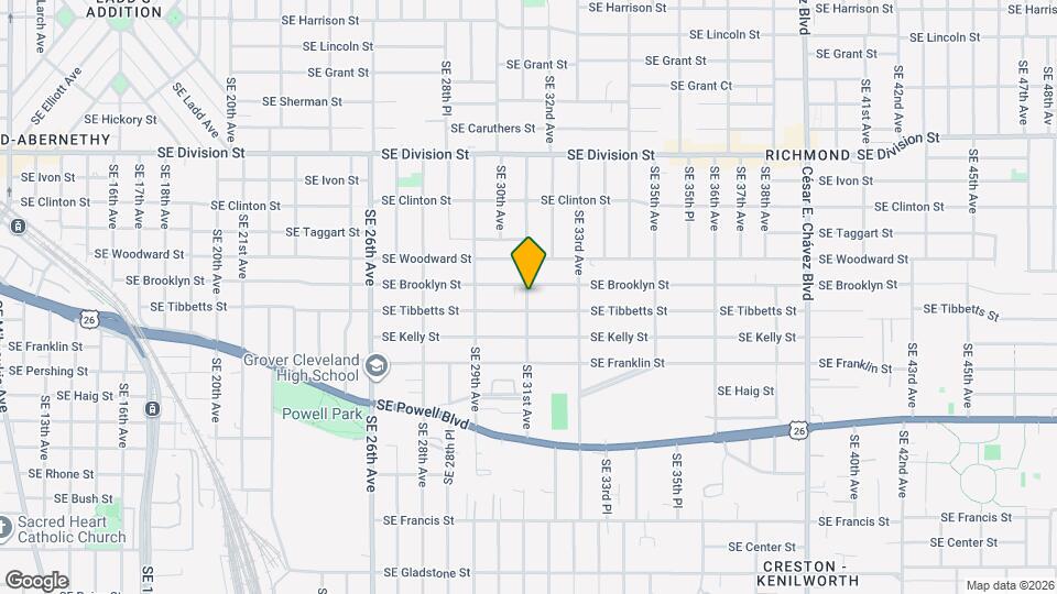 3036 SE 31st Ave Map and Location Details