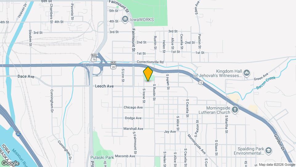 2809 Leech Ave Map and Location Details