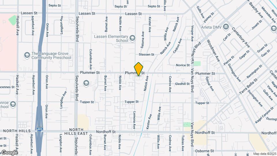9449 Hendrix Ln Map and Location Details