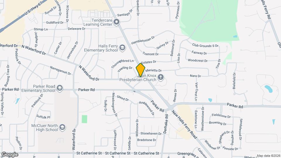 1525 Aintree Dr Map and Location Details