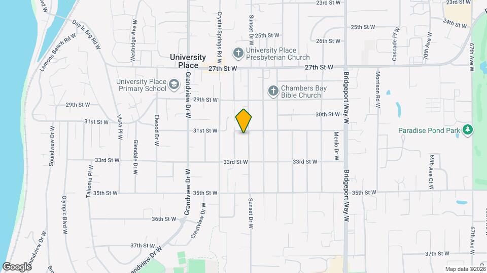 3104 Sunset Dr W Map and Location Details