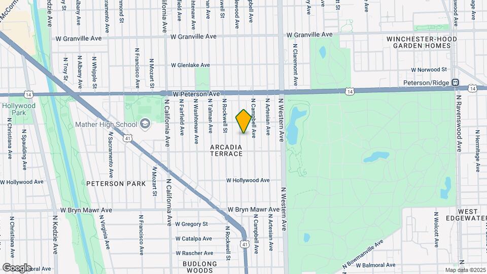 5829 N Maplewood Ave, Unit 2 Map and Location Details