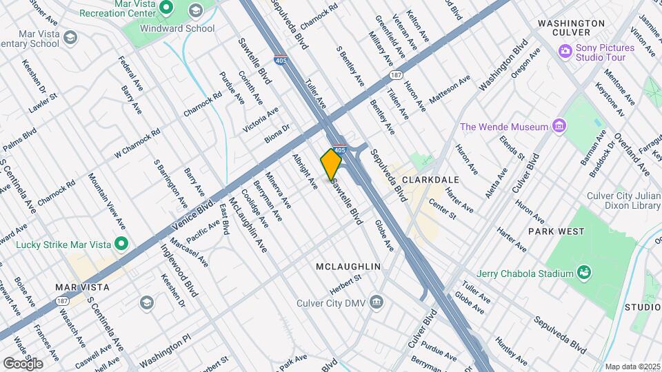 3921 Sawtelle Blvd Map and Location Details