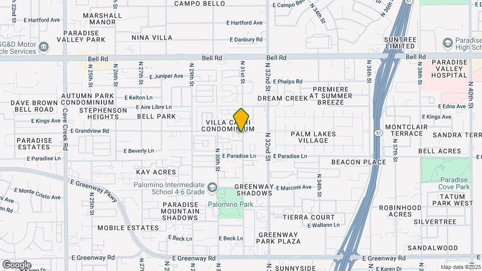3027-3045 E Grandview Rd Mapa y Detalles de la Ubicación