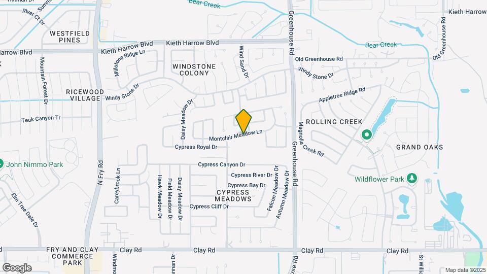 19315 Montclair Meadow Ln Map and Location Details