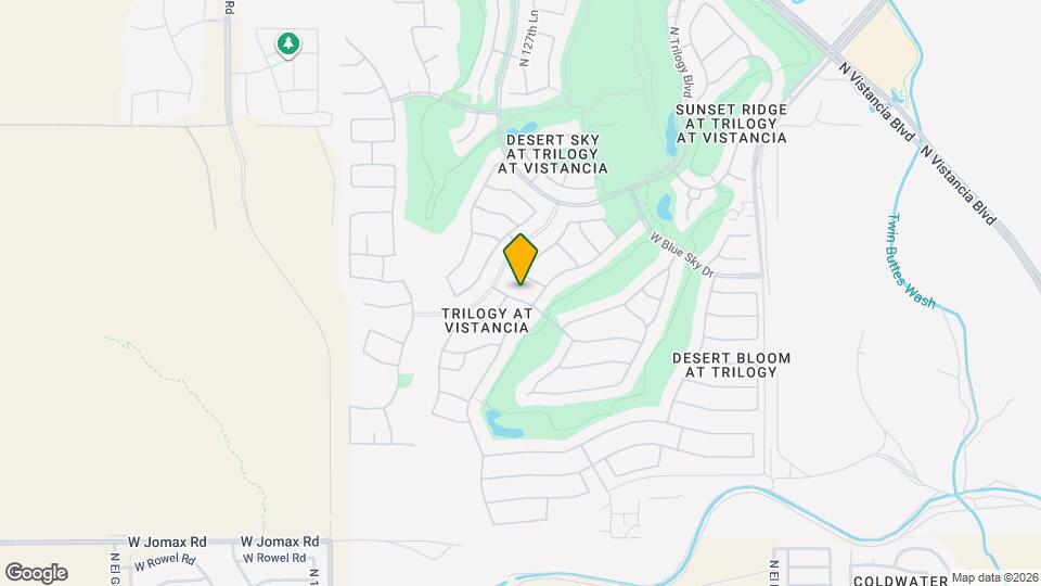 12864 W Hedge Hog Pl Map and Location Details