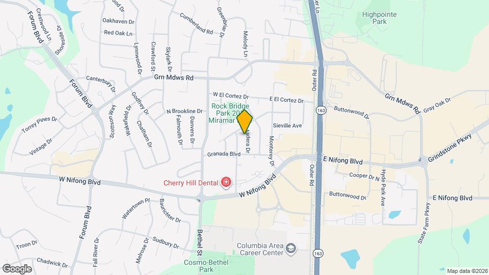 3609 Madera Dr Map and Location Details