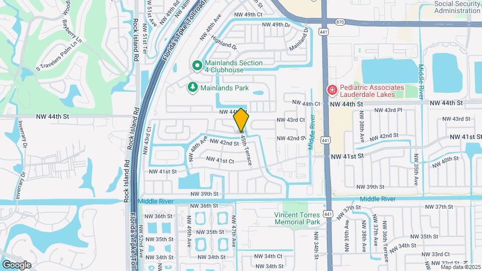 4550 NW 43rd St Map and Location Details