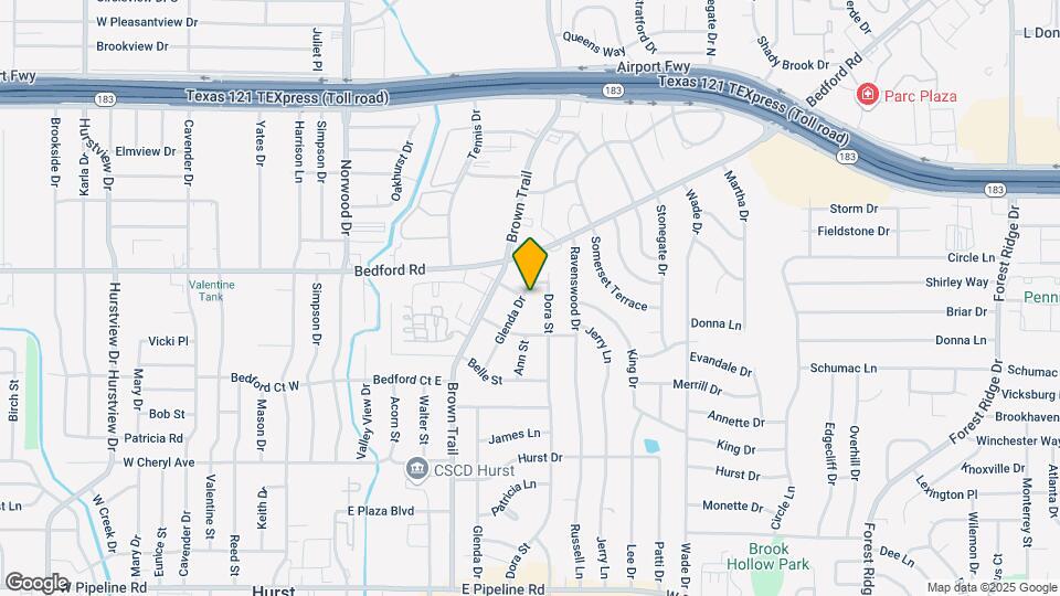 1224 Glenda Dr Mapa y Detalles de la Ubicación