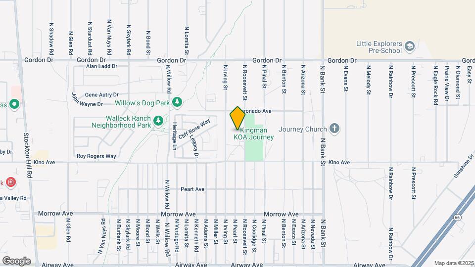 3829 N Roosevelt St Mapa y Detalles de la Ubicación