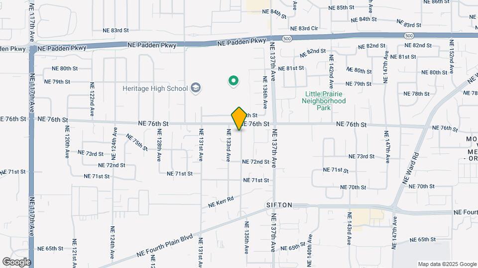 7406 NE 134th Ave Map and Location Details