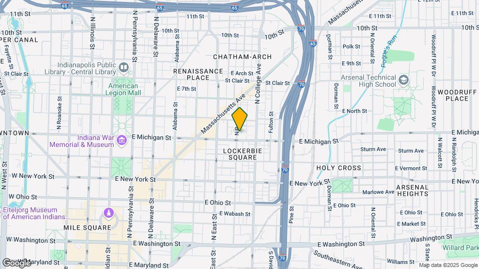 521 N Park Ave Map and Location Details