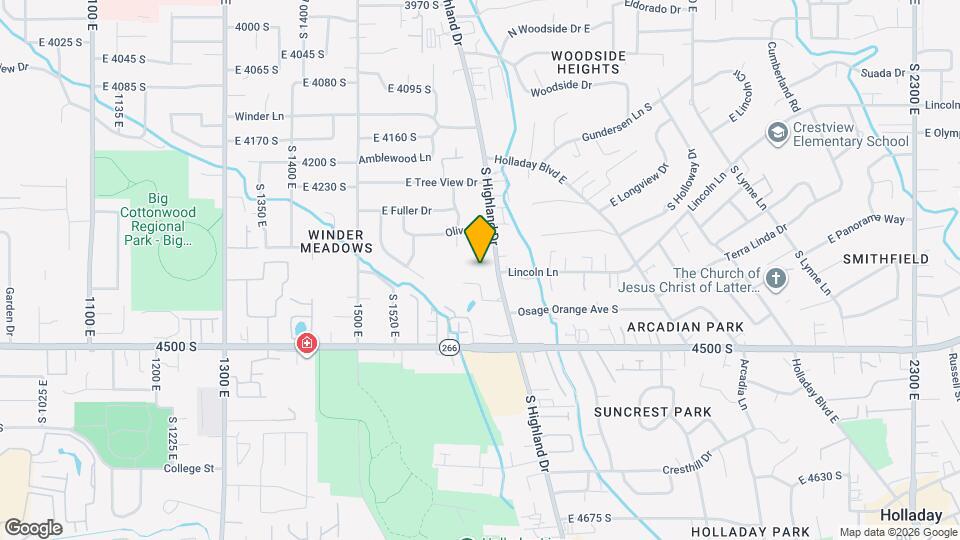 4340 S Highland Dr Map and Location Details